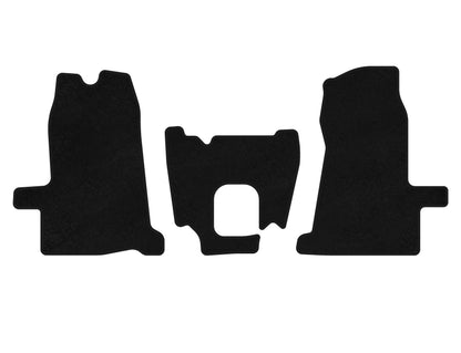 Textile Floor Mats Premium (2000-2006, 1+1, Manual, Black) for Ford Transit 2000-2014 - image 1