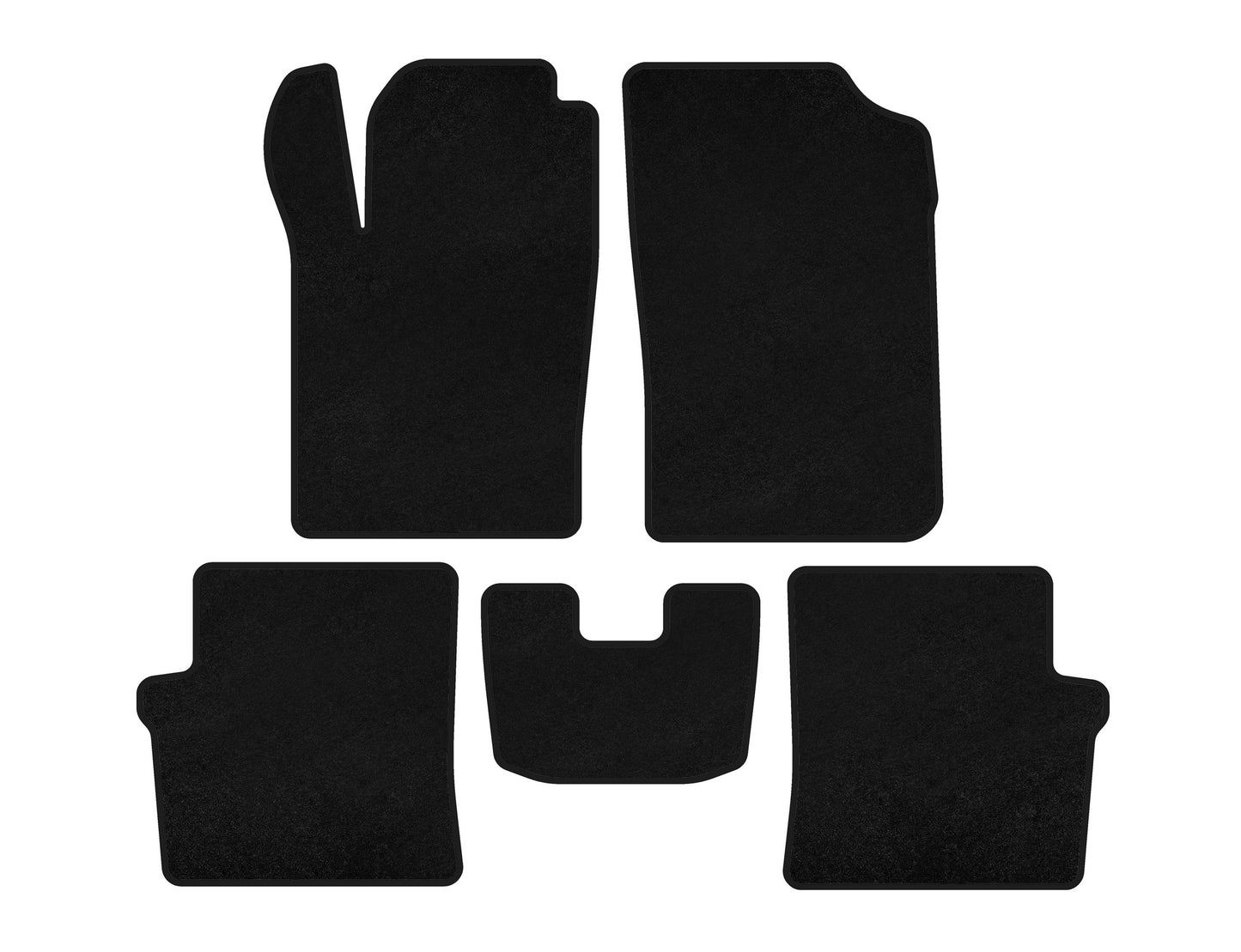 Textile Floor Mats Premium (HB, 5-door, Black) for Citroen Xsara II 2000-2006 - image 2