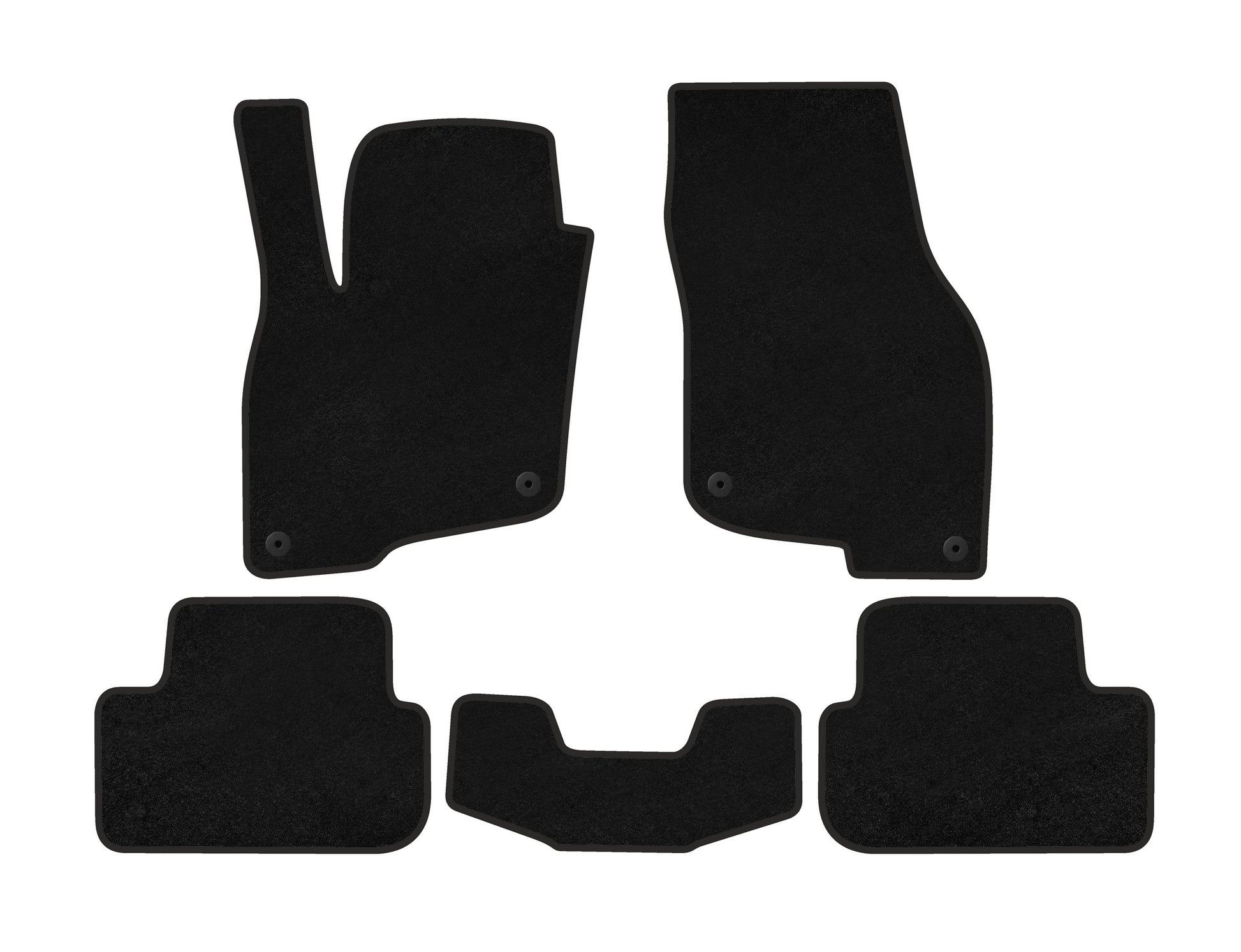 Textile Floor Mats Classic (For e-tron 2019-, China, Black) for Audi Q2 2016- - image 1