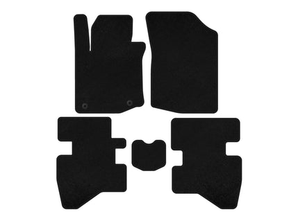 Textile Floor Mats Classic (HB, Black) for Citroen C-1 2014-2021 - image 1