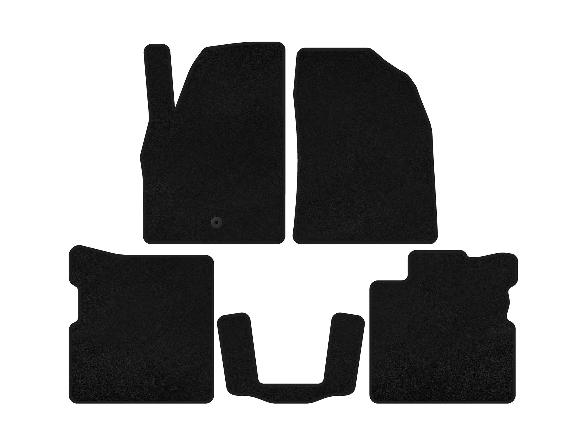 Textile Floor Mats Classic (Black) for Chevrolet HHR 2005-2011 - image 1