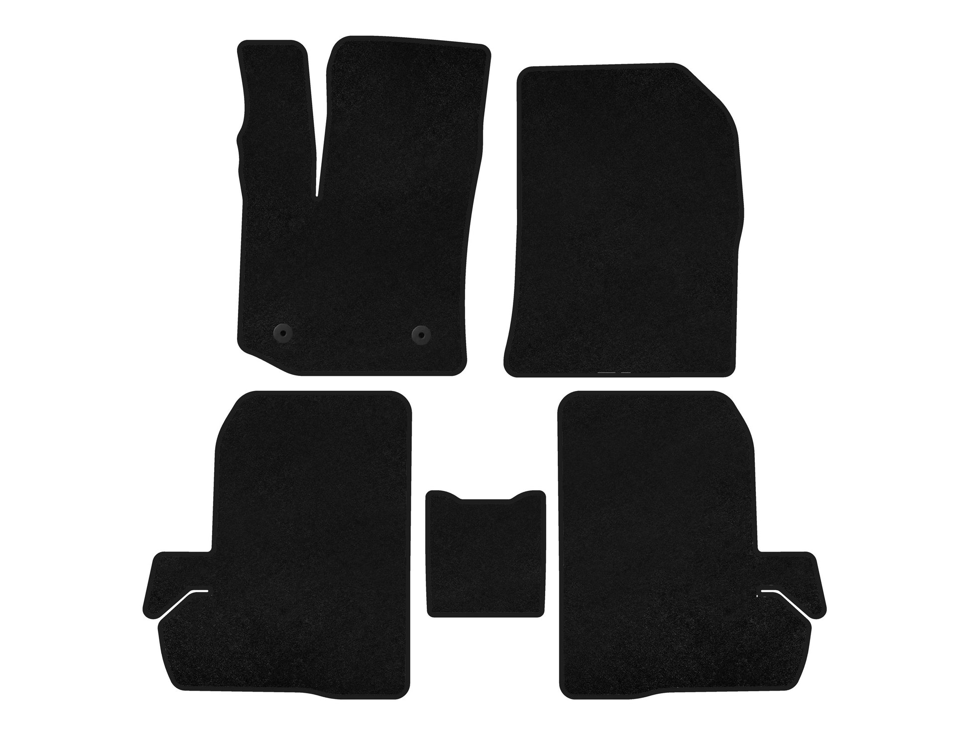 Textile Floor Mats Premium (Black) for Renault Dokker 2013-2022 - image 1