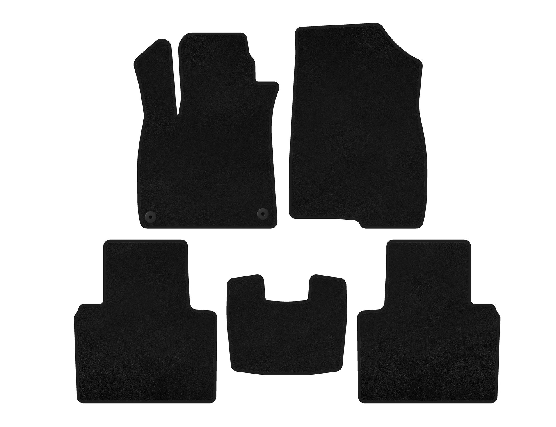 Textile Floor Mats Premium (SD, Black) for Honda Accord X 2017-2022 - image 2