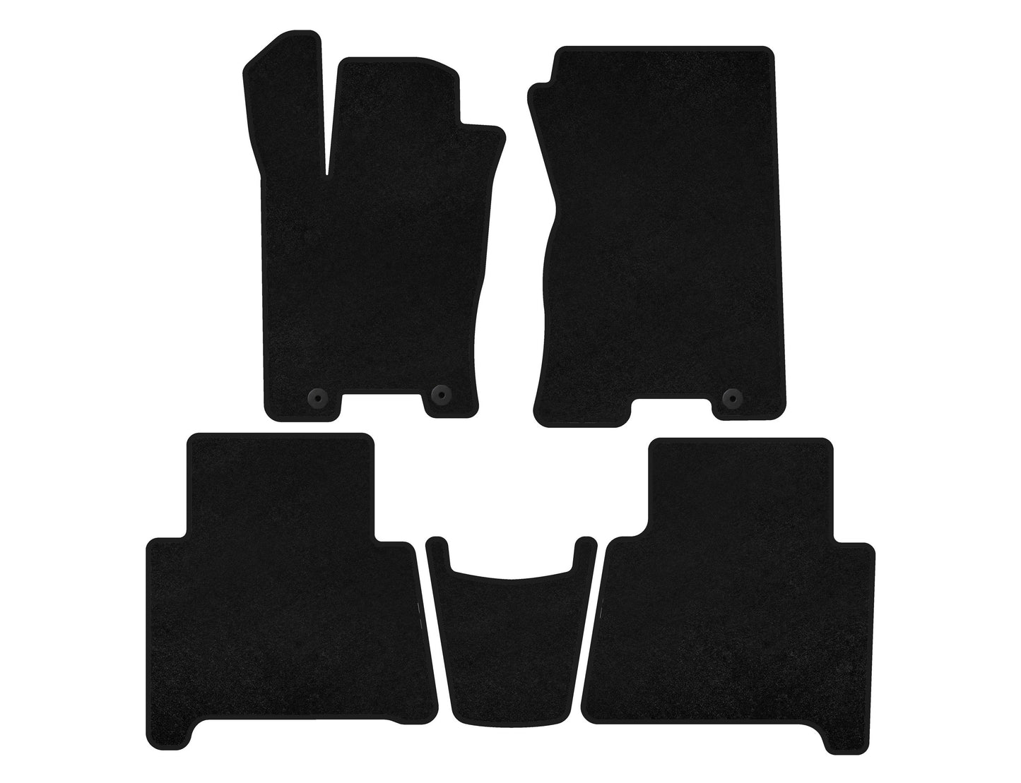 Textile Floor Mats Classic (Black) for Kia Mohave 2008-2016 - image 1