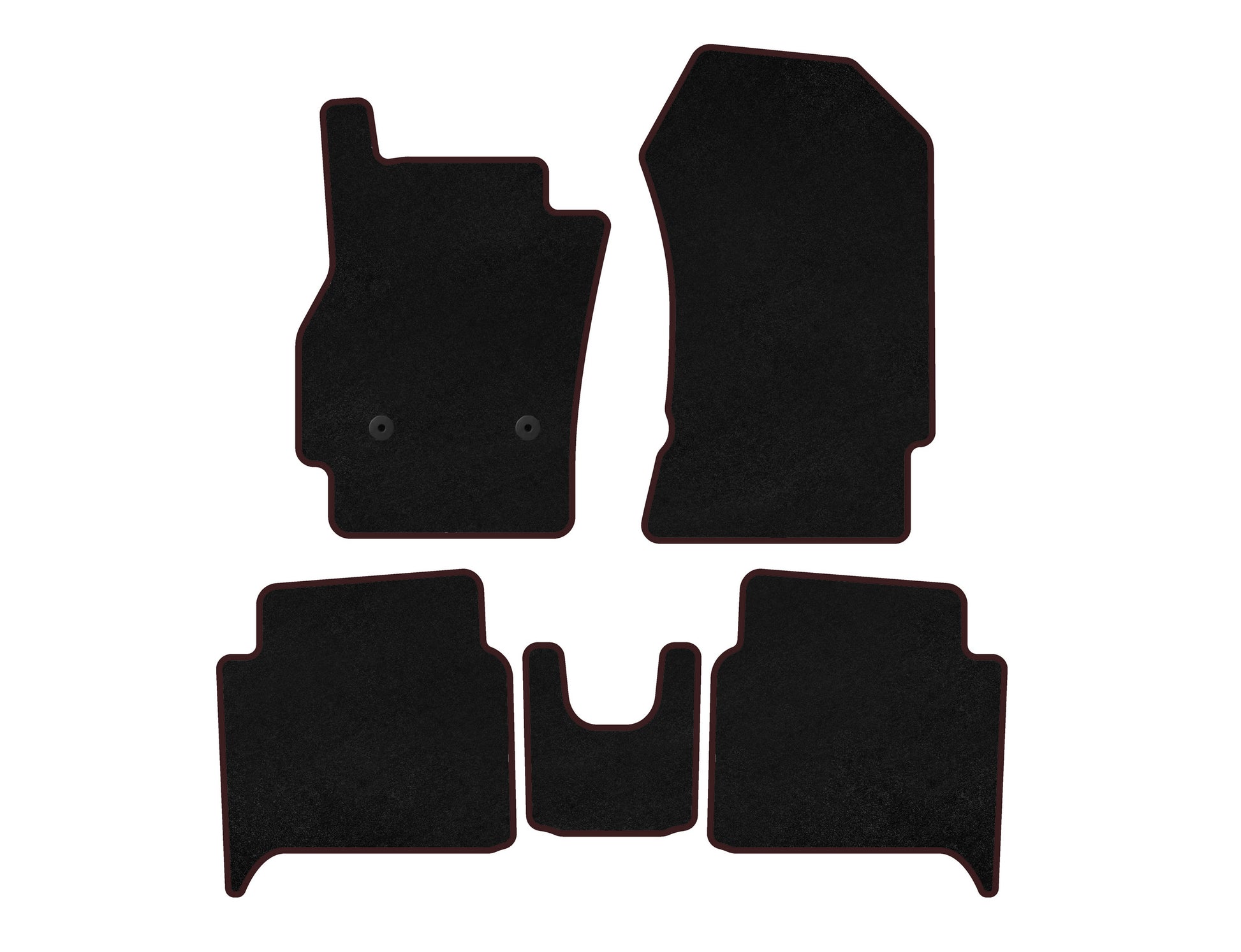 Textile Floor Mats Premium (HB, Black) for Renault Zoe 2012-2019 - image 1