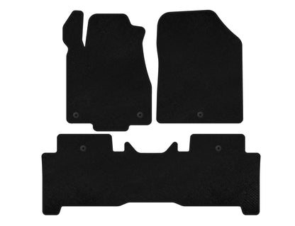 Textile Floor Mats Premium (2 Rows, Black) for Acura MDX 2007-2013 - image 2