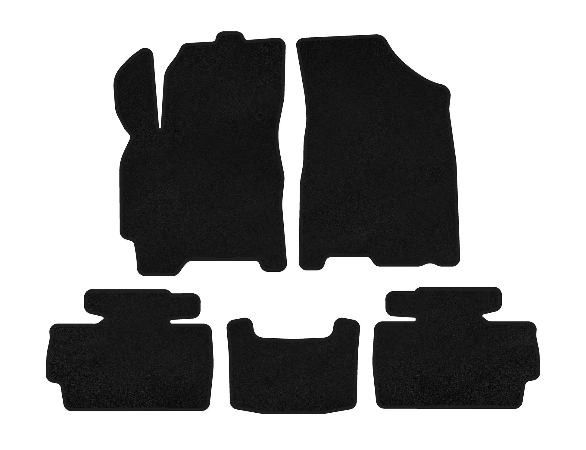 Textile Floor Mats Classic (Black) for Chery Tiggo 2 2014- - image 1