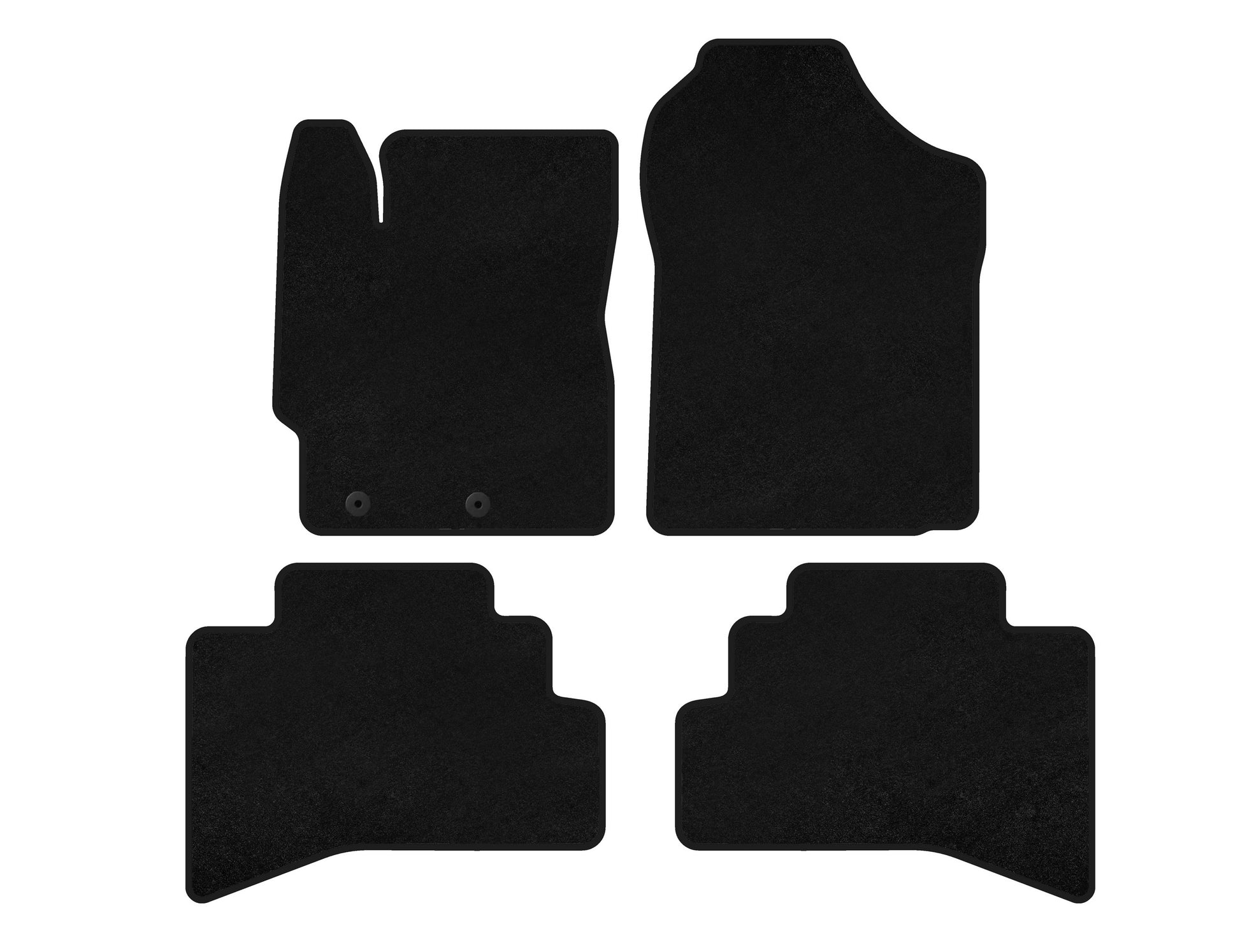 Textile Floor Mats Classic (Black) for Toyota Prius C 2012-2019 - image 1