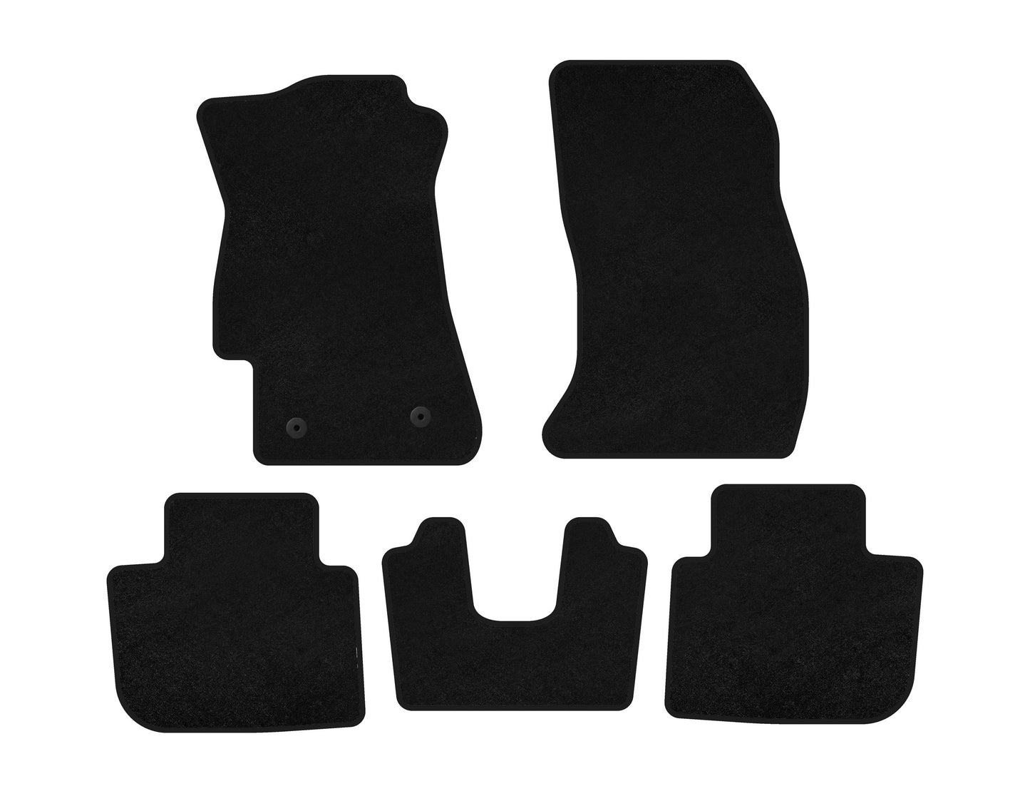 Textile Floor Mats Classic (2011-2016, Black) for Subaru XV 2011-2017 - image 1