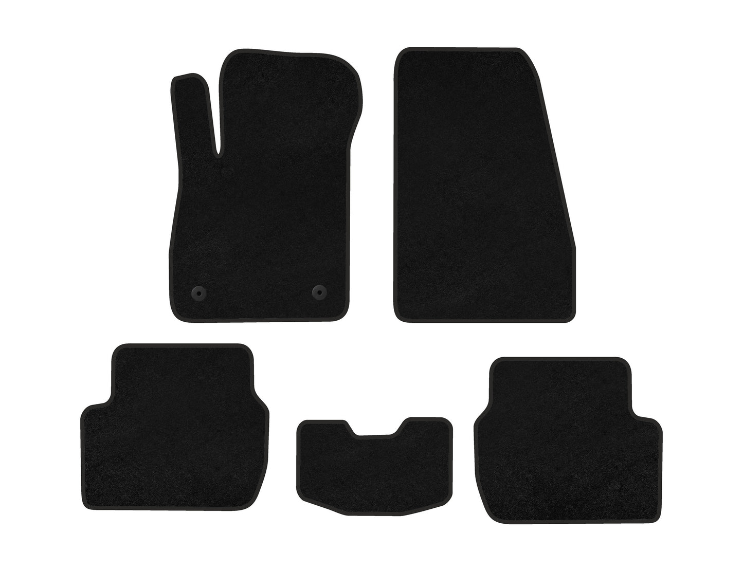 Deluxe Textile Floor Mats (Black) for Ford Puma 2019- - image 1