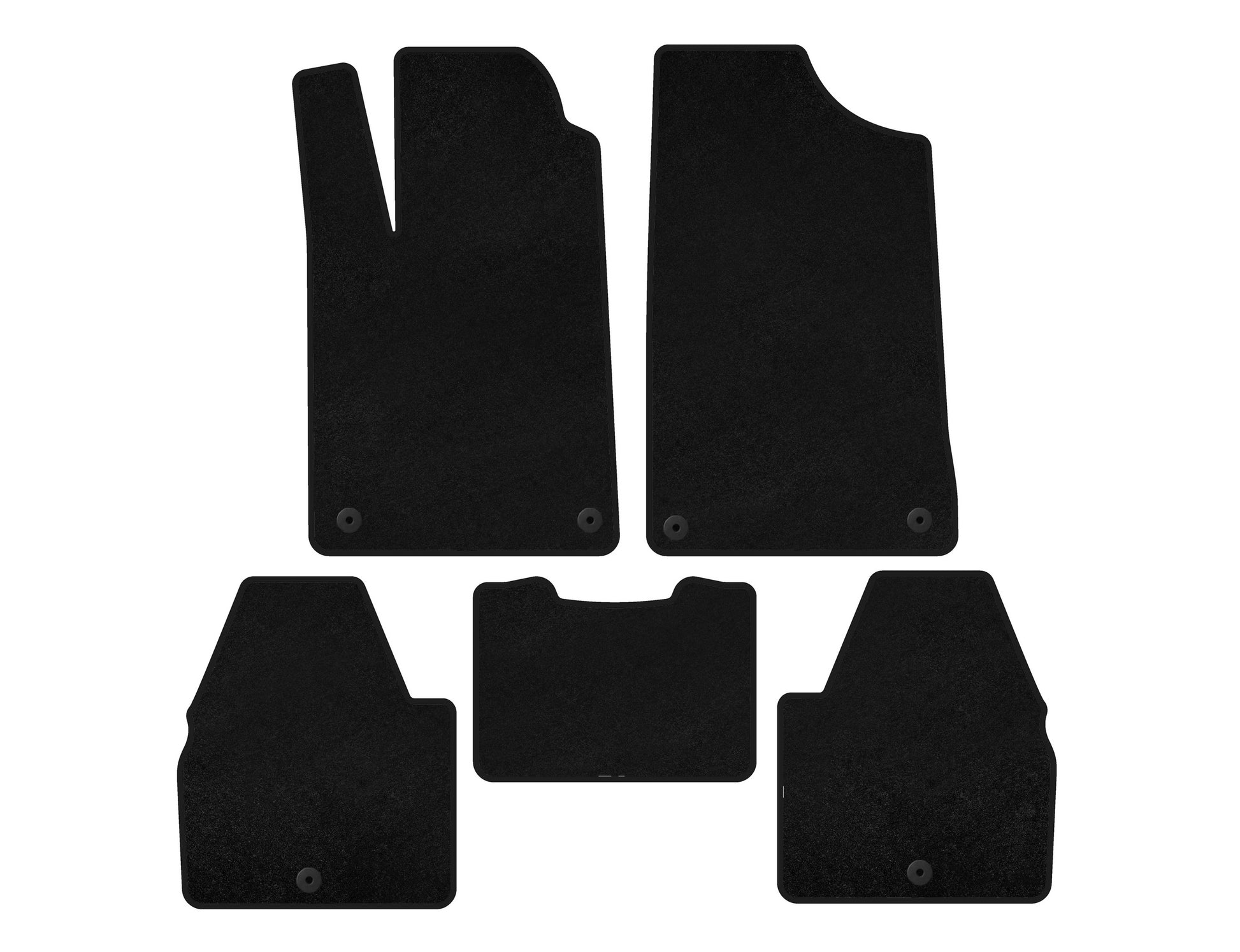 Textile Floor Mats Premium (SD, Black) for Peugeot 607 1999-2010 - image 2