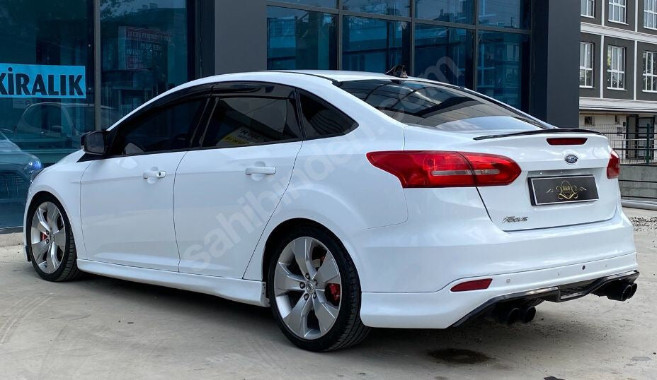Sedan LIP Spoiler (Sunplex, black) (107.2cm x 5.5cm) for Ford Focus III 2011-2017 - image 1