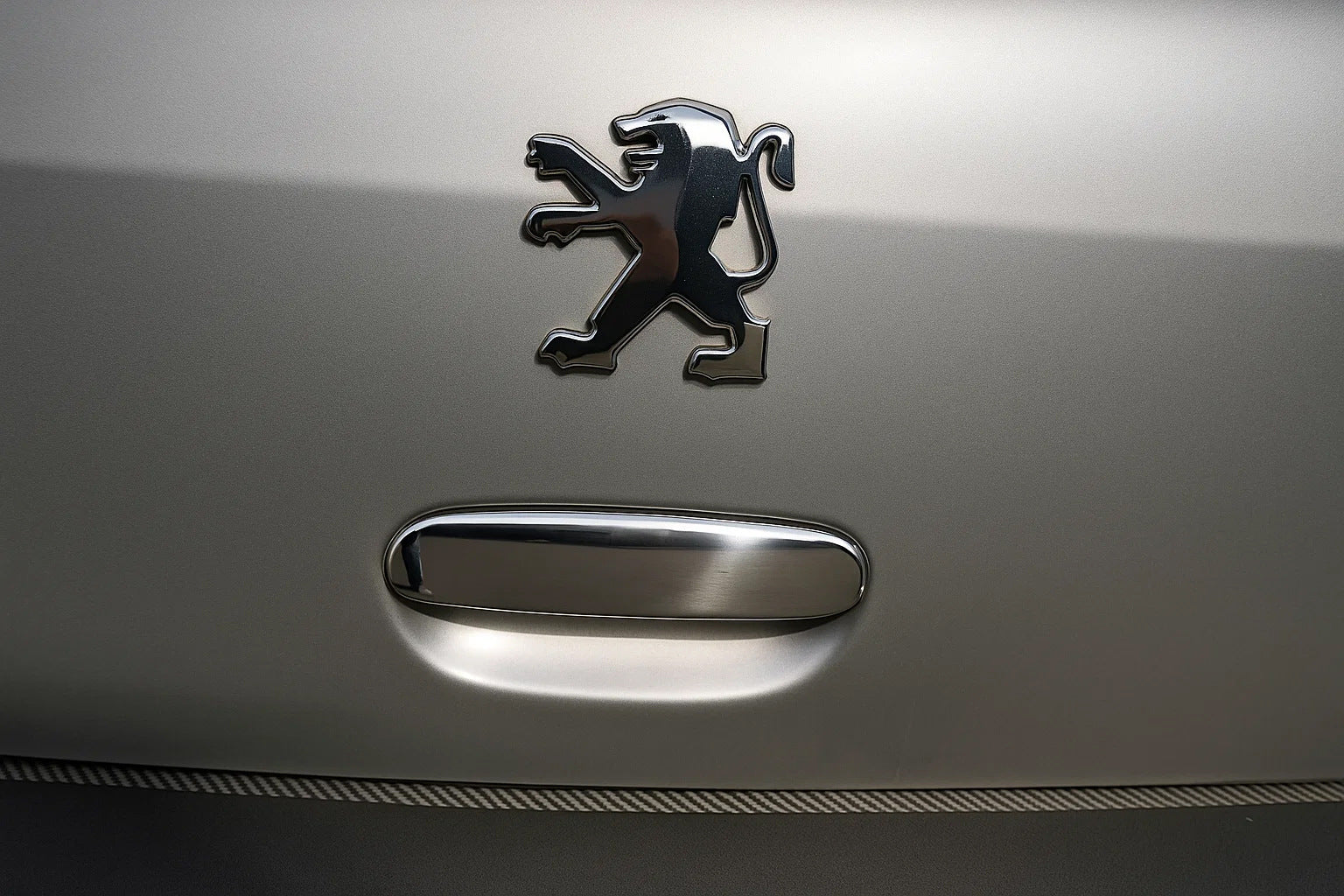 Chrome Tailgate Handle Cover (Stainless Steel) for Peugeot 307 2001-2008 - image 1