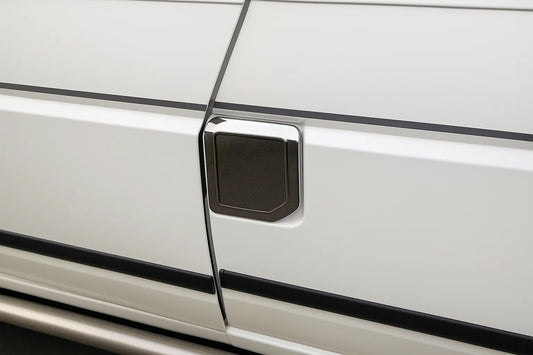 Fuel Tank Cover Chrome (OmsaLine, Stainless Steel) for Volkswagen T4 Caravelle/Multivan 1990-2003 - image 1