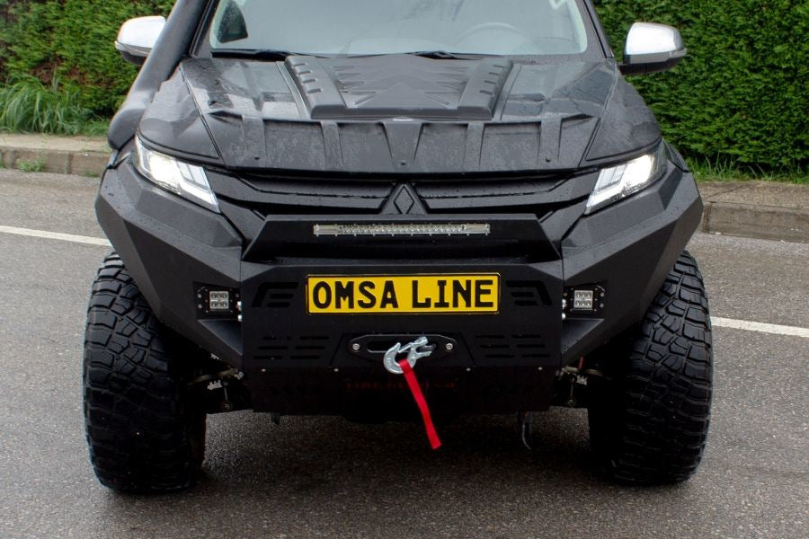Front bumper with skid plate Dakar (2019+) for Mitsubishi L200 2015-2024 - image 2