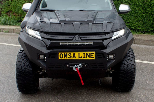 Front bumper with skid plate Dakar (2019+) for Mitsubishi L200 2015-2024 - image 2