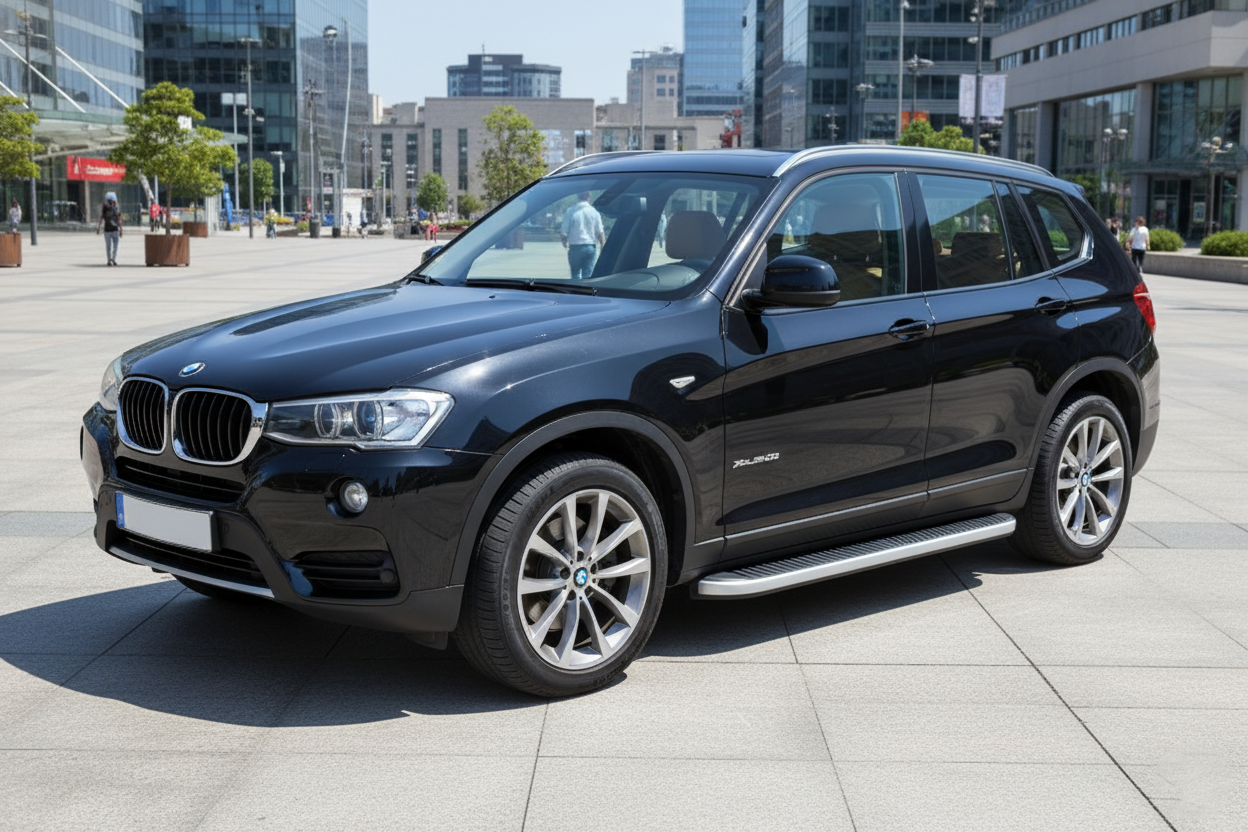 Side Steps Tayga Grey (2 pcs, Aluminum) for BMW X3 F-25 2011-2018 - image 1