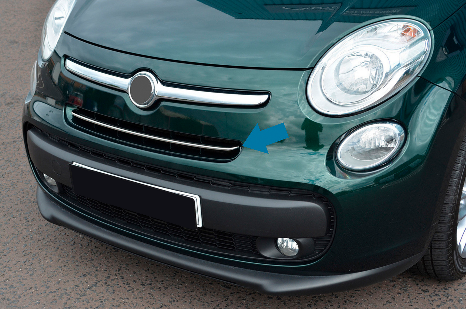 Chrome Grille Covers (Popstar, Stainless Steel) for Fiat 500/500L 2013-2022 - image 1