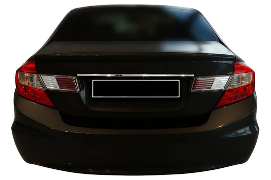 Chrome trim above license plate (stainless steel) for Honda Civic Sedan IX 2011-2016 - image 1