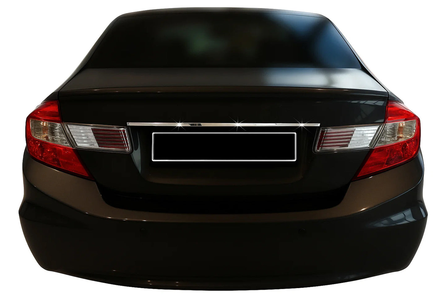 Chrome trim above license plate (stainless steel) for Honda Civic Sedan IX 2011-2016 - image 1