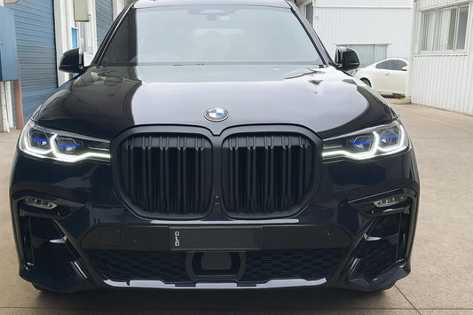 Kidney Grilles M-Look (2019-2022, Matte Black) for BMW X7 G07 2019- - image 1