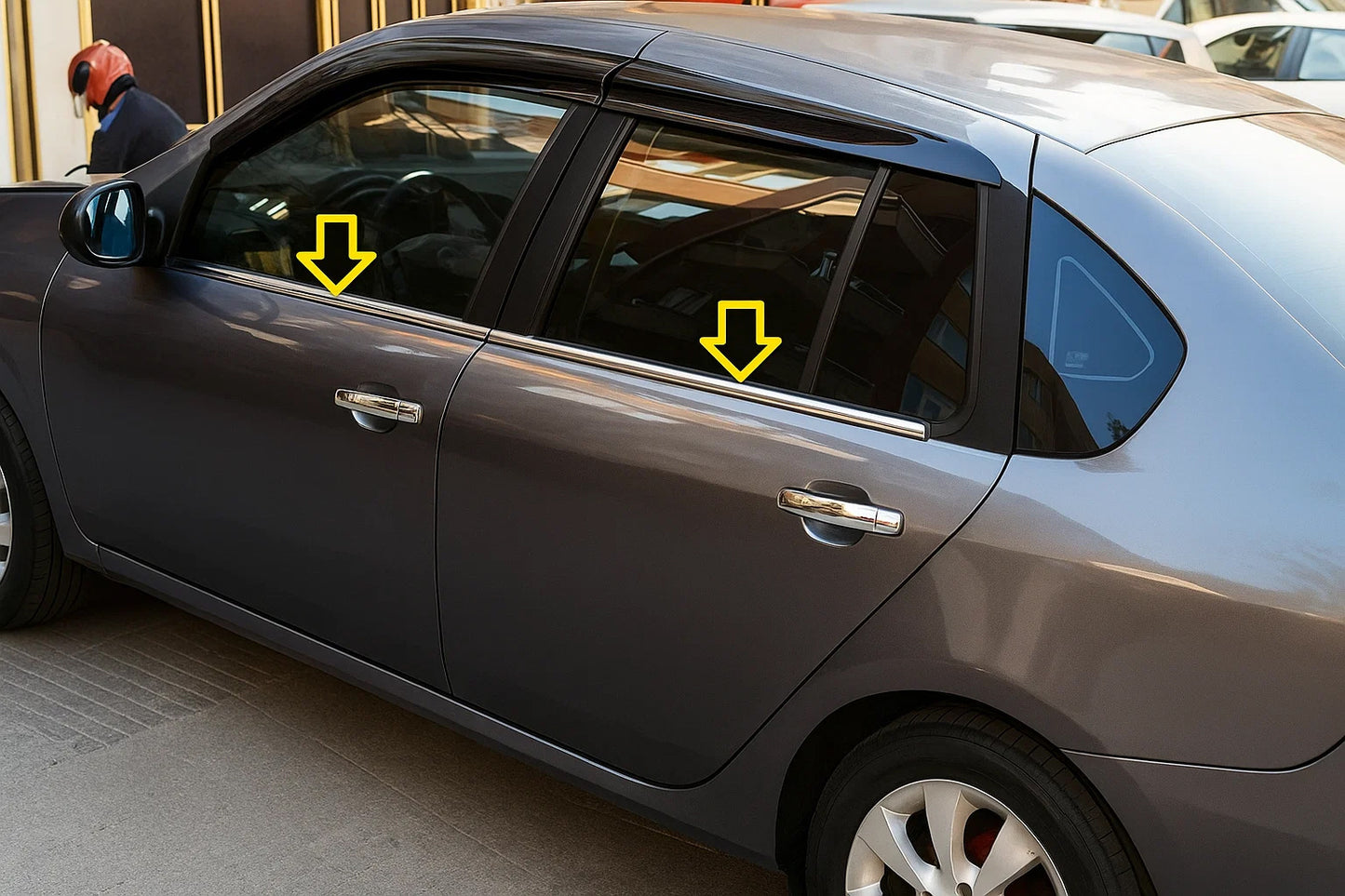 Exterior Window Trim Stainless Steel (4 pcs) for Renault Symbol 2008-2013 - image 1