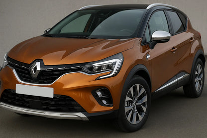 Mirror Covers (2 pcs, Stainless Steel) for Renault Captur 2019- - image 1