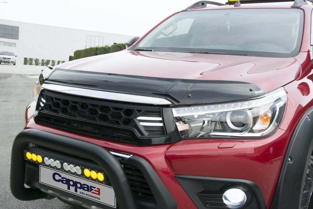 Hood deflector 2015-2020 (EuroCap) for Toyota Hilux 2015↗ - Reelken Auto