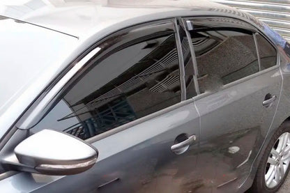 Window Deflectors (4 pcs, HIC) for Volkswagen Jetta 2011-2018 - image 4