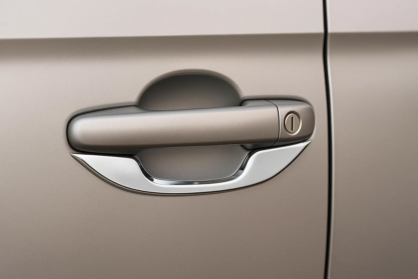 Chrome Door Handle Covers (4 pcs, Stainless Steel) for Volkswagen Caddy 2020- - image 1