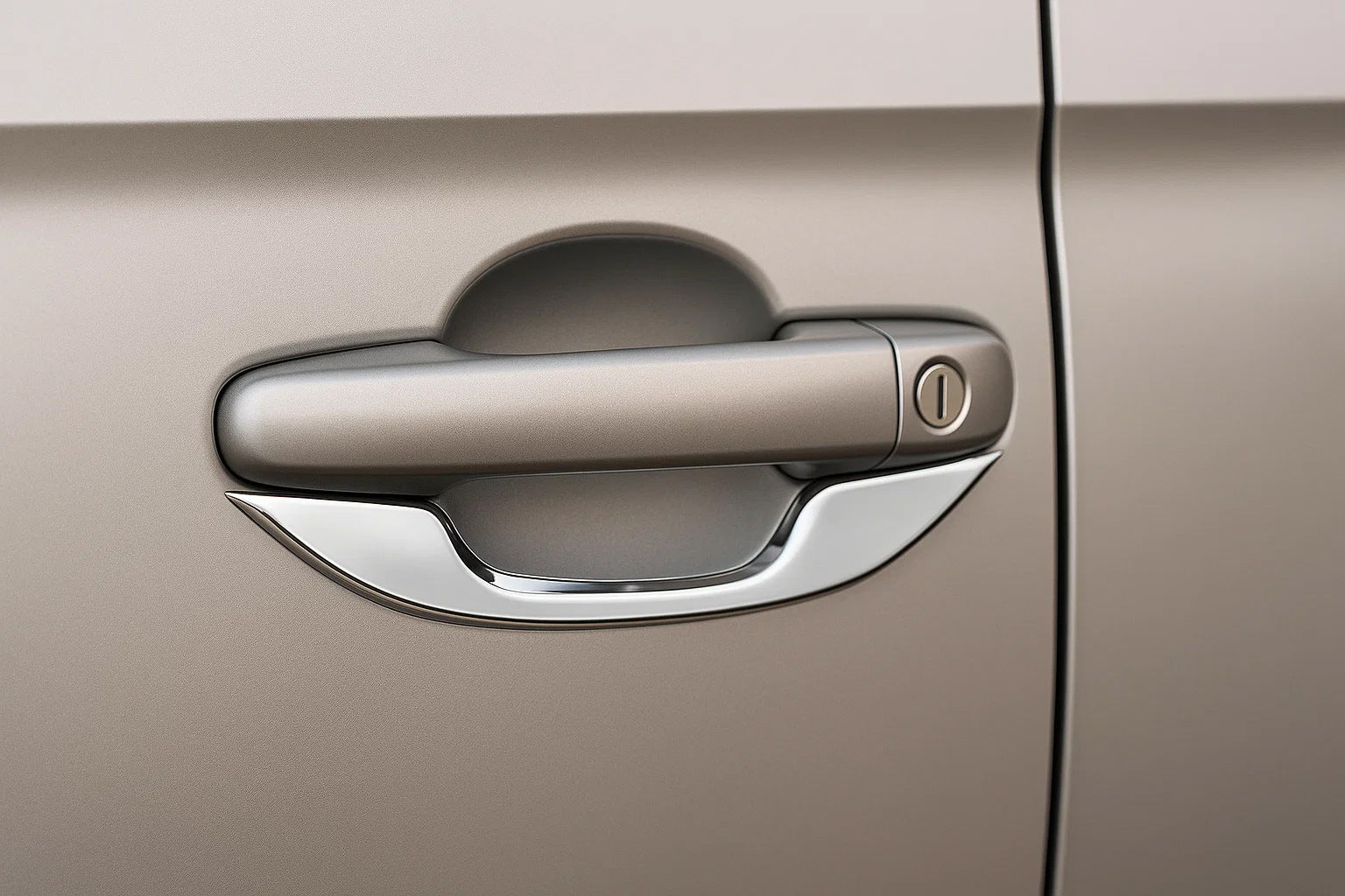 Chrome Door Handle Covers (4 pcs, Stainless Steel) for Volkswagen Caddy 2020- - image 1