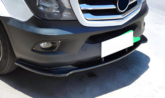 Front Lip Spoiler DPT (Gloss Black) for Mercedes Sprinter W906 2006-2018 - image 1
