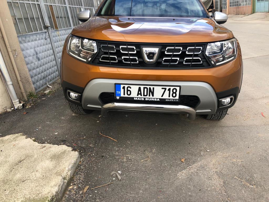 Fog light covers (2 pcs, stainless steel) for Renault Duster 2018-2024 - image 3