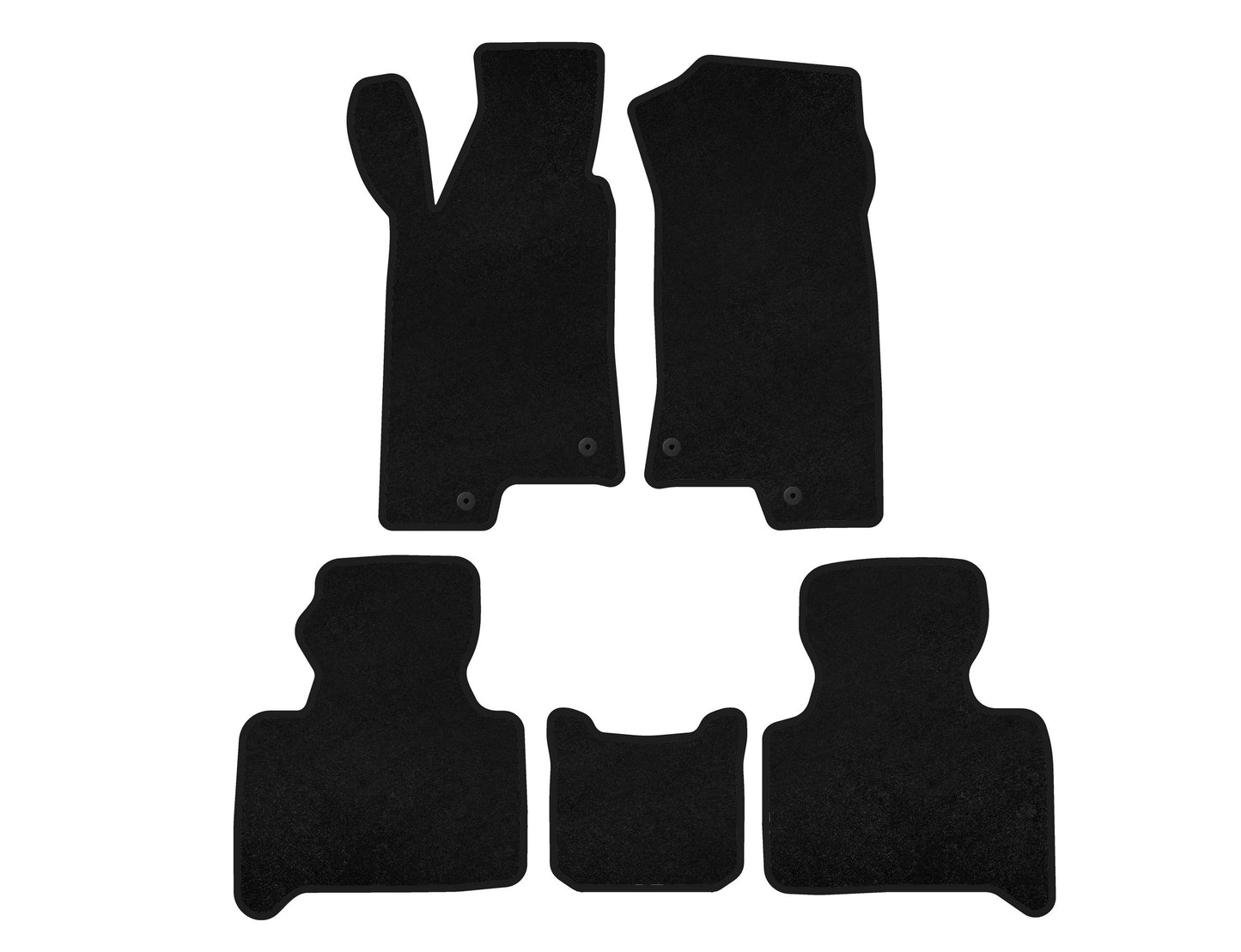 Textile Floor Mats Premium (Black) for Hummer H3 2005-2010 - image 1