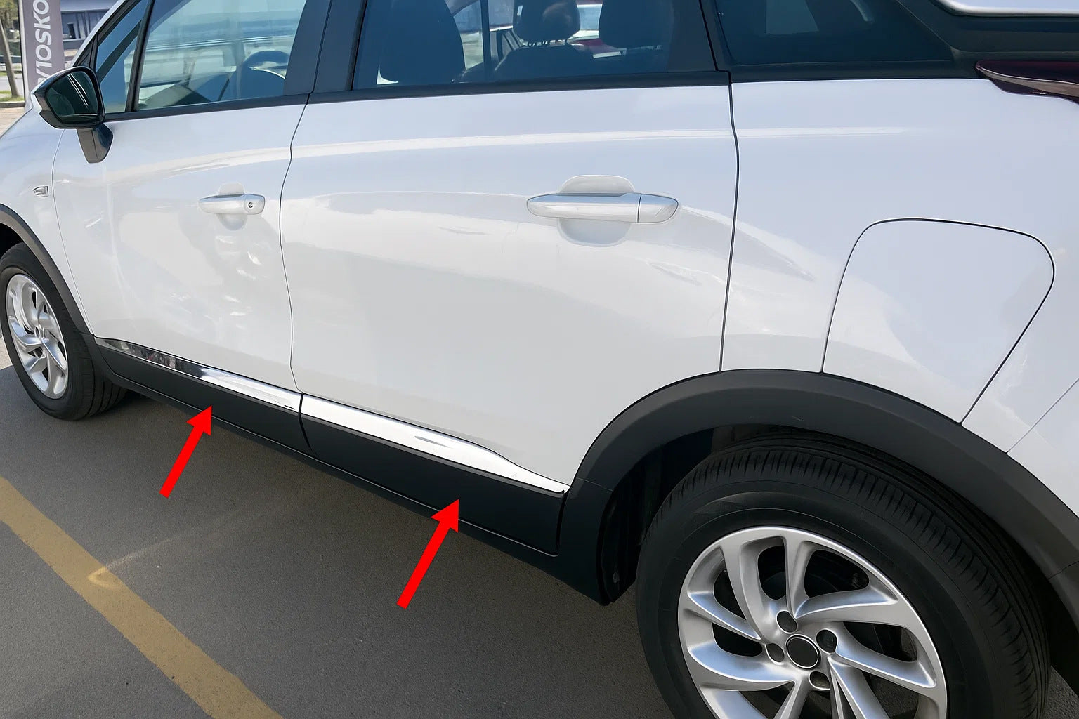 Door Moldings Stainless Steel (4 pcs) for Opel Crossland X 2017-2024 - image 1