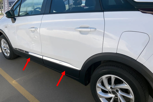 Door Moldings Stainless Steel (4 pcs) for Opel Crossland X 2017-2024 - image 1