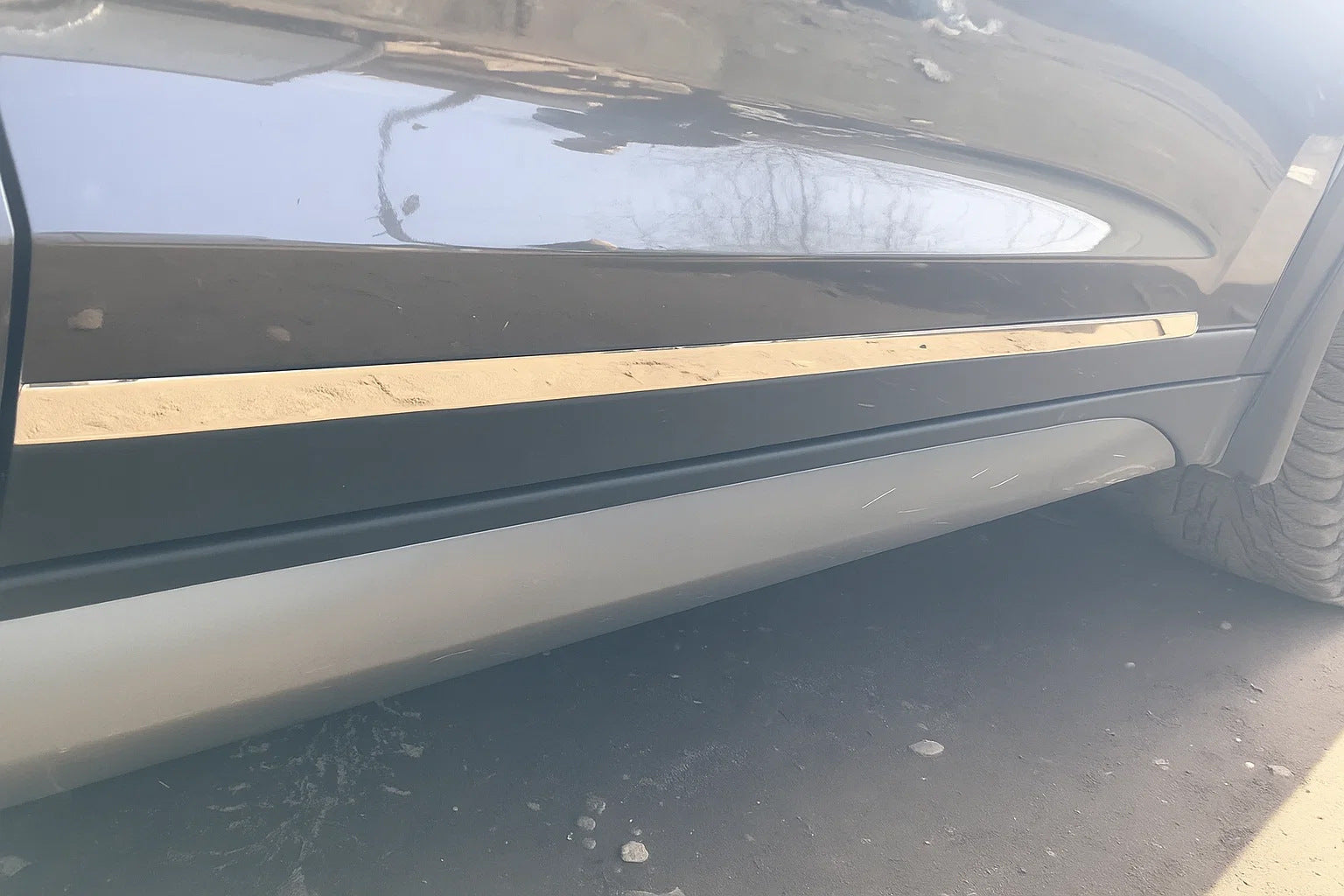 Door moldings narrow stainless steel set of 4 for Hyundai Tucson TL 2016-2021 - image 3