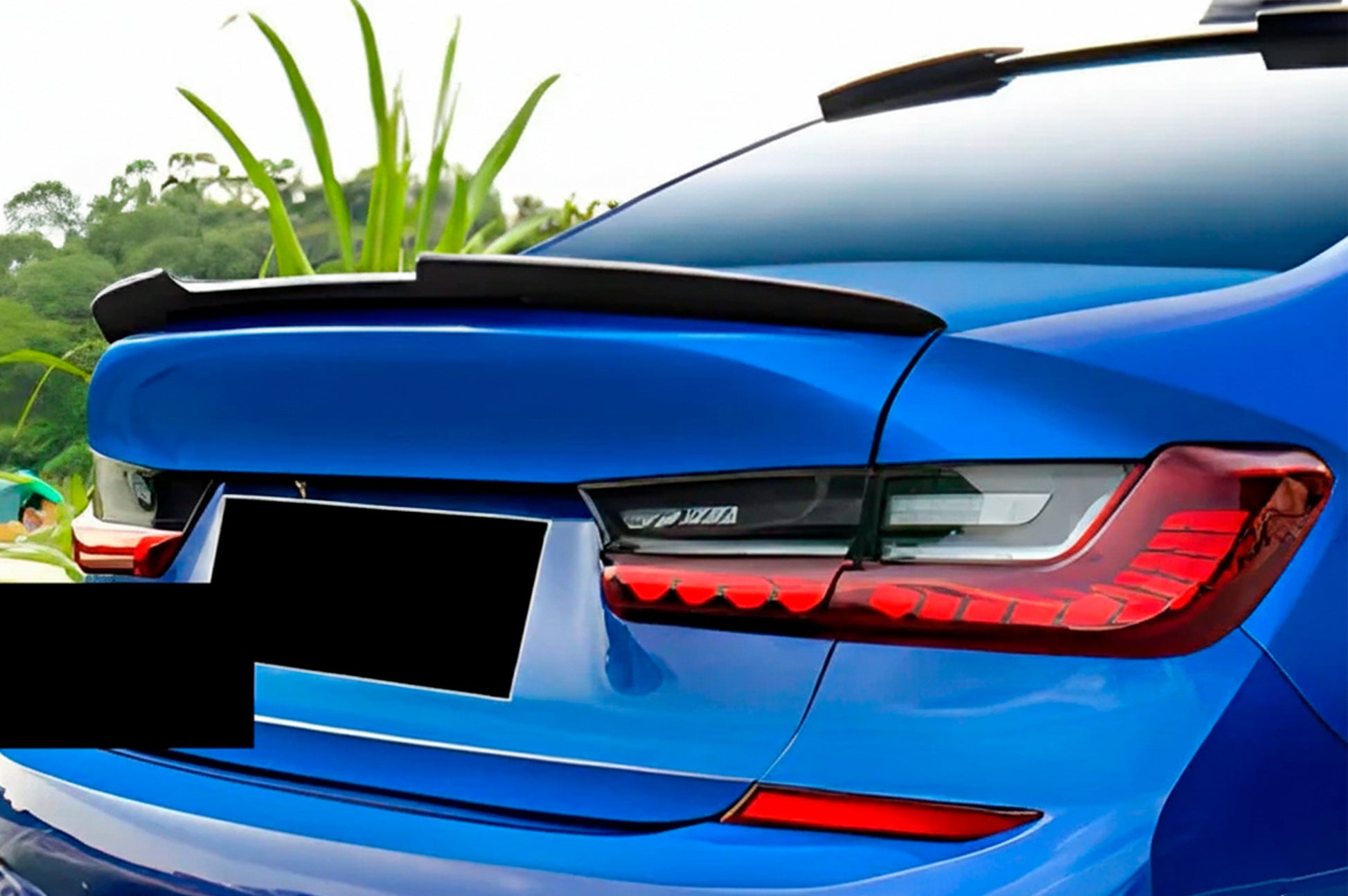 M4-Style Spoiler (for G20/G80, Gloss Black) for BMW 3 Series G20/G21 2018- - image 1