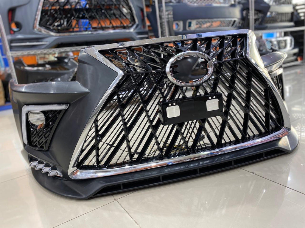 Front bumper Lexus-design V2 (for 2015-2020) for Toyota Hilux 2015- - image 2