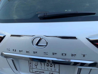 A set of nameplates for carbon (4 pcs.) for Lexus LX570/450d - Reelken Auto