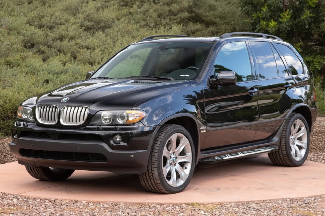 Side Steps Sunrise (2 pcs, aluminum) for BMW X5 E-53 1999-2006 - image 1