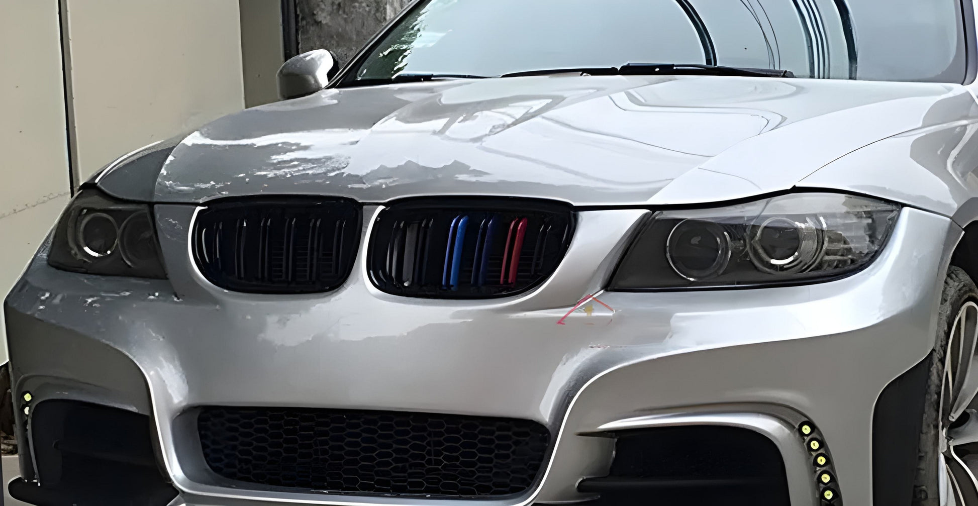 Kidney Grilles M-Look (for E-90/91 2008-2012, M-Color) for BMW 3 Series E90/E91 2005-2011 - image 3