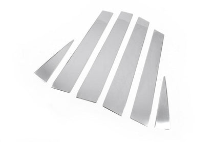 The chrome on the rack doors (6 pieces, stainless steel) for Volkswagen Touareg 2002-2010 - Reelken Auto