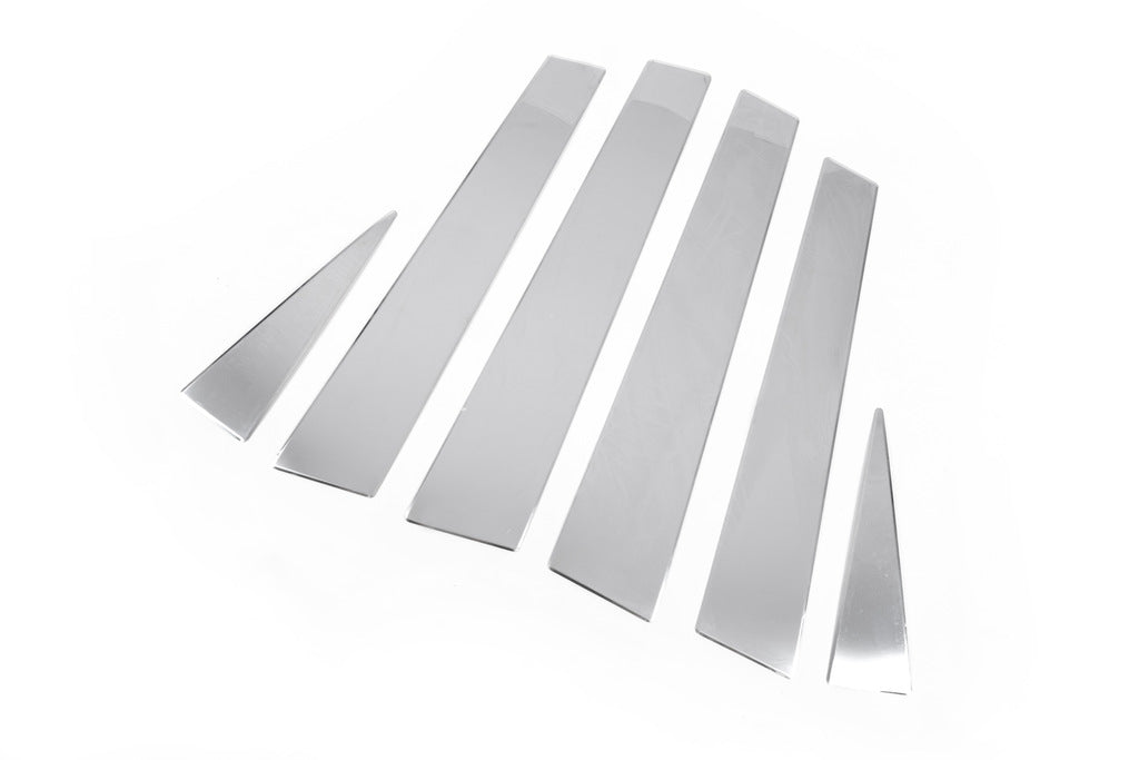 Chrome Door Pillar Covers (6 pcs, Stainless Steel) for Volkswagen Touareg 2002-2010 - image 6