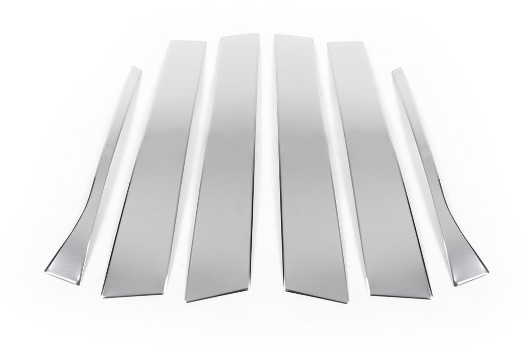 Stainless Steel Door Pillar Trim (6 pcs) for Volkswagen Jetta 2006-2011 - image 2