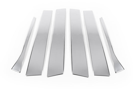 Stainless Steel Door Pillar Trim (6 pcs) for Volkswagen Jetta 2006-2011 - image 2