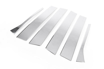 Door pillar molding (6 pieces, stainless steel) for Volkswagen Jetta 2006-2011 - Reelken Auto