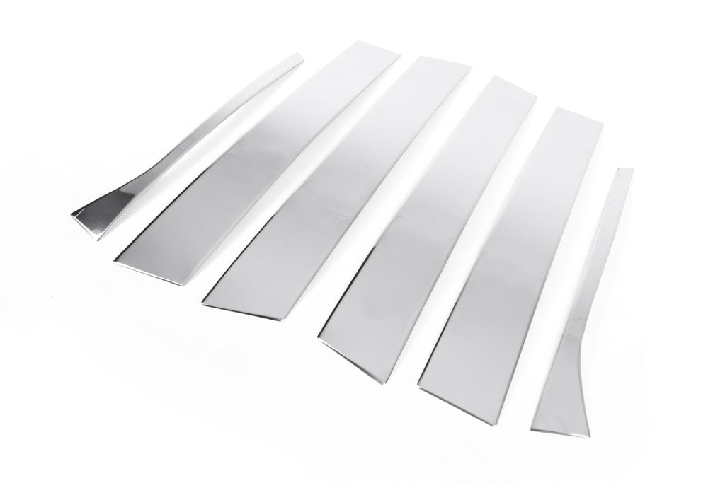 Stainless Steel Door Pillar Trim (6 pcs) for Volkswagen Jetta 2006-2011 - image 3