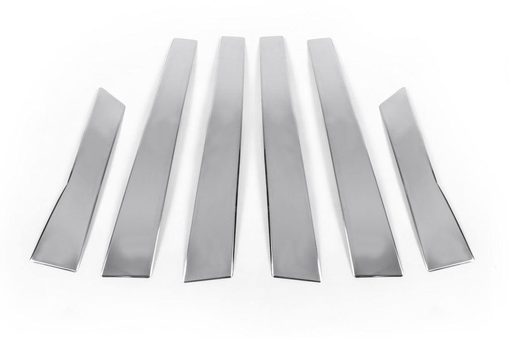 Stainless Steel Door Pillar Trim (6 pcs) for Volkswagen Passat B5 1997-2005 - image 3