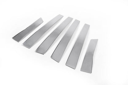 Door pillar molding (6 pieces, stainless steel) for Volkswagen Passat B5 1997-2005 - Reelken Auto